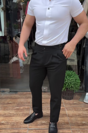 Mens Formal Pants Stretch Work Dress Pants